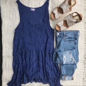 FP Voile and Lace Trapeze Slip